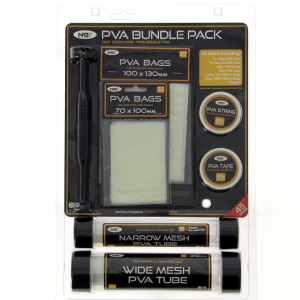 45 pc PVA Bundle Pack, Wide tube, narrow string Tape and 40 assorted bags pic 2