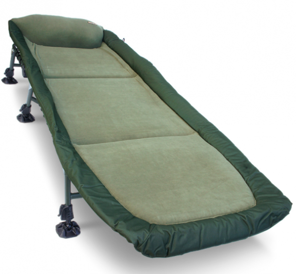 NGT Classic Bedchair with Recliner Micro Fleece Fabric