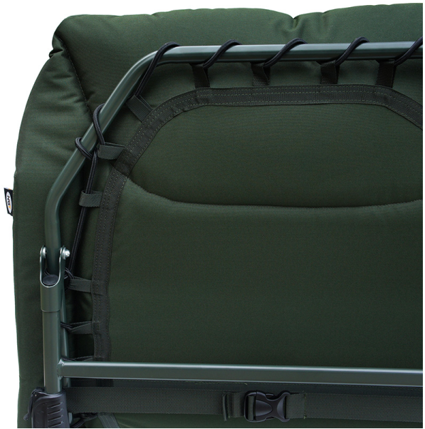 NGT Classic Bedchair with Recliner Micro Fleece Fabric